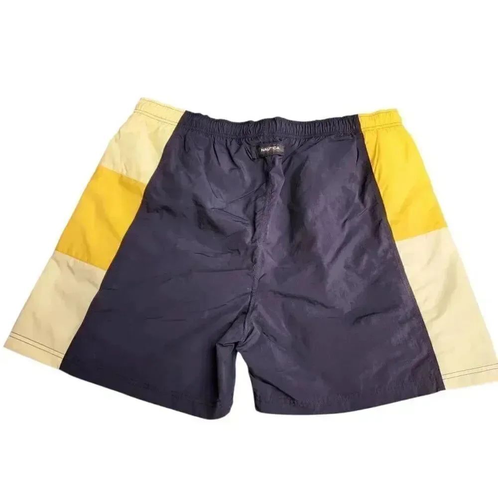 Nautica Blue White & Yellow Swim Wear Trunks Shorts on Sale 5 for 35 - Picture 3 of 9